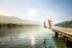 Familie am Millstättter See